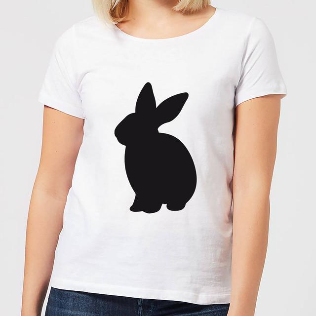 Candlelight Bunny Rabbit Silhouette Women's T-Shirt - White - XXL - Weiß on Productcaster.