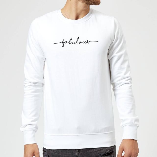 Candlelight Scriptive Fabulous Sweatshirt - White - L - Weiß on Productcaster.