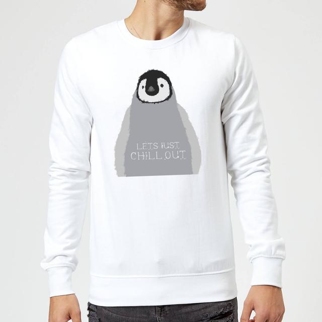 Candlelight Baby Penguin Lets Just Chill Out Sweatshirt - White - XXL - Weiß on Productcaster.