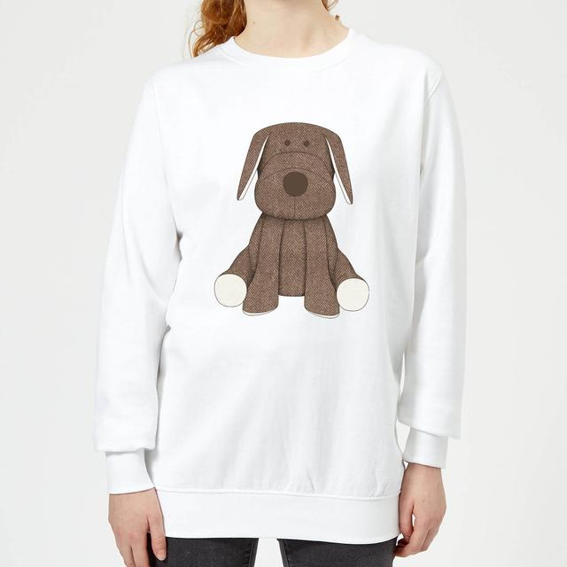 Candlelight Brown Dog Teddy Women's Sweatshirt - White - M - Weiß on Productcaster.