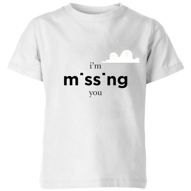 I'm Missing You Kids' T-Shirt - White - 9-10 Jahre - Weiß on Productcaster.