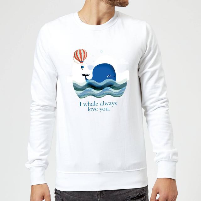 I Whale Always Love You Sweatshirt - White - M - Weiß on Productcaster.