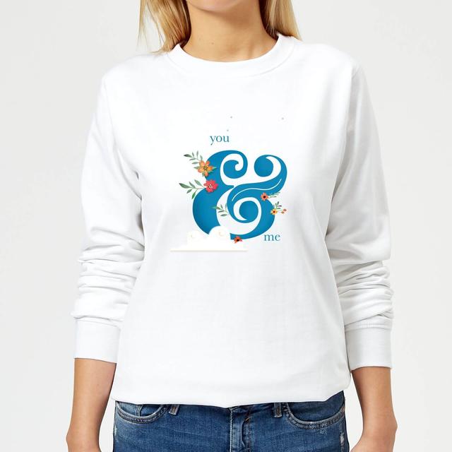 You & Me Women's Sweatshirt - White - L - Weiß on Productcaster.