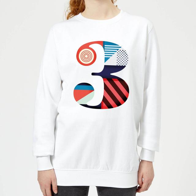 3 Women's Sweatshirt - White - XXL - Weiß on Productcaster.