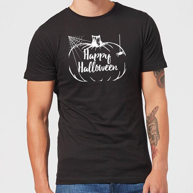 Happy Halloween Pumpkin Men's T-Shirt - Black - XS - Schwarz on Productcaster.