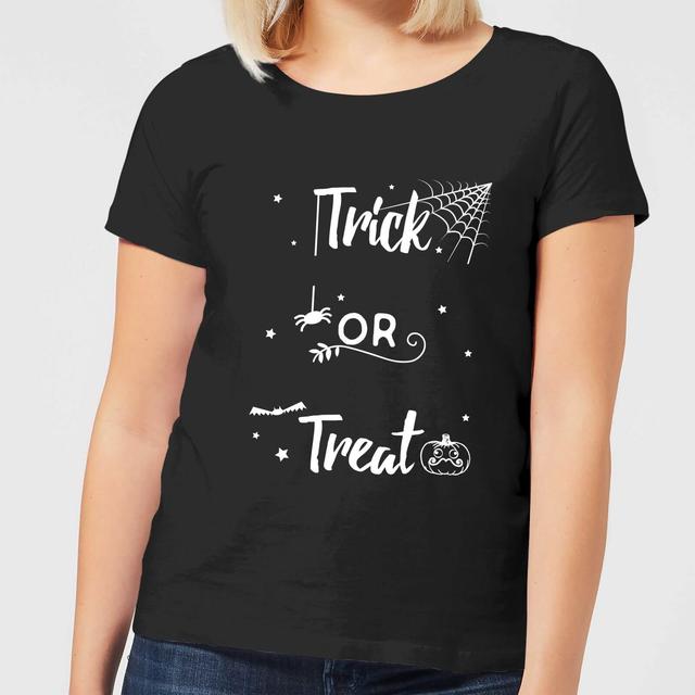 Trick Or Treat Spider Women's T-Shirt - Black - S - Schwarz on Productcaster.