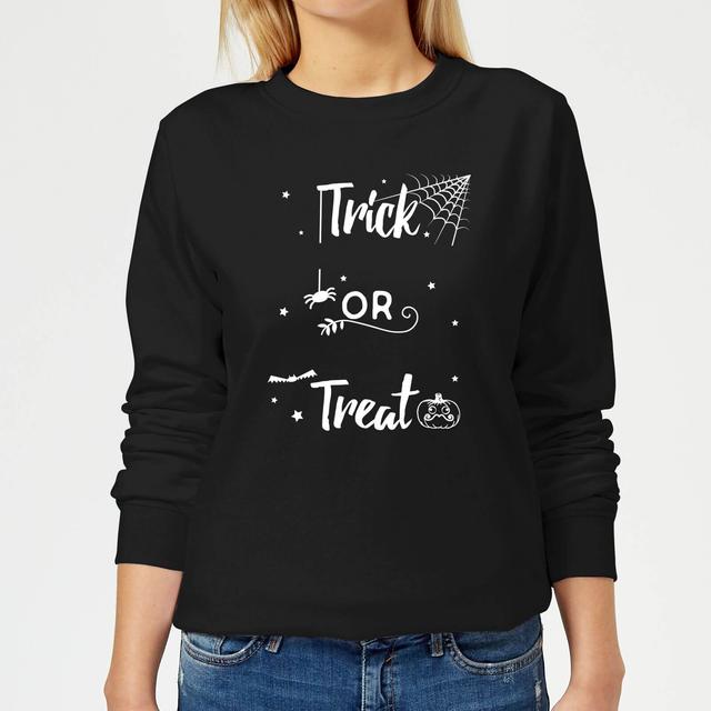 Trick Or Treat Spider Women's Sweatshirt - Black - M on Productcaster.