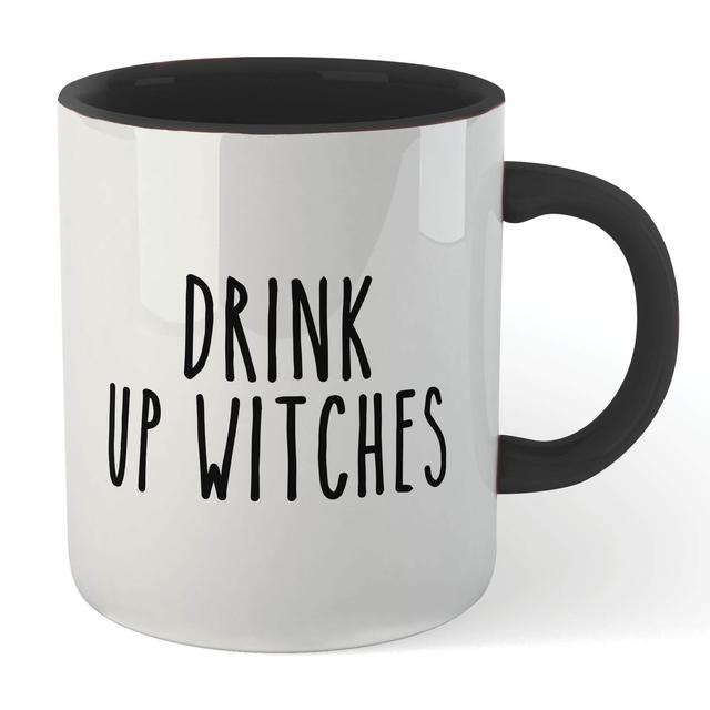 Drink Up Witches Mug - White/Black Schwarz on Productcaster.