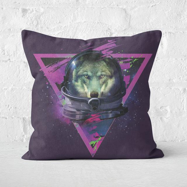 Lonely Astronaut Cushion Square Cushion - 40x40cm - Soft Touch on Productcaster.