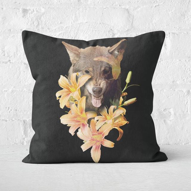 Wolfish Flowers Cushions Square Cushion - 60x60cm - Soft Touch on Productcaster.