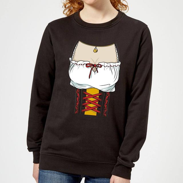 Oktoberfest Ladies Chest Women's Sweatshirt - Black - S - Schwarz on Productcaster.