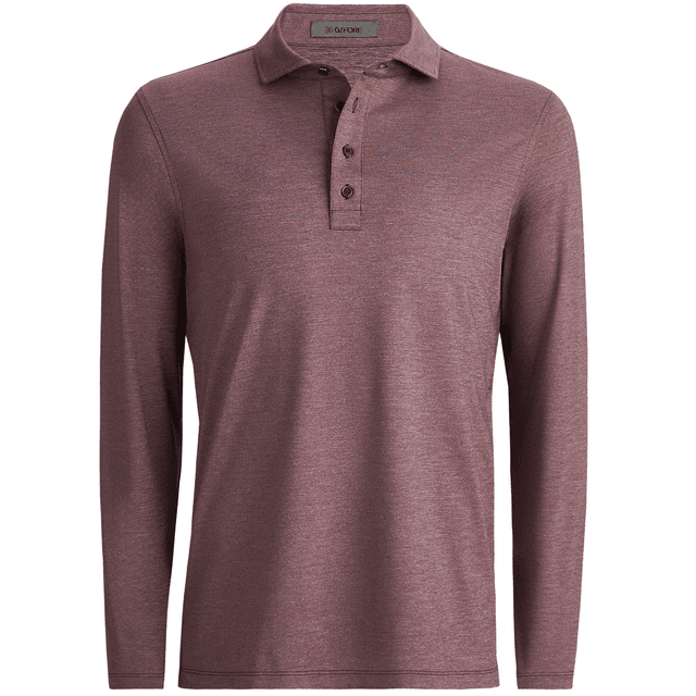 G/FORE Long Sleeve Melange Ice Nylon Sun Golf Polo Shirt on Productcaster.