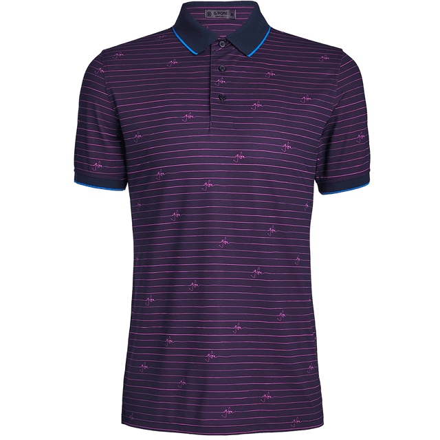 G/FORE Script Stripe Tech Pique Golf Polo Shirt on Productcaster.