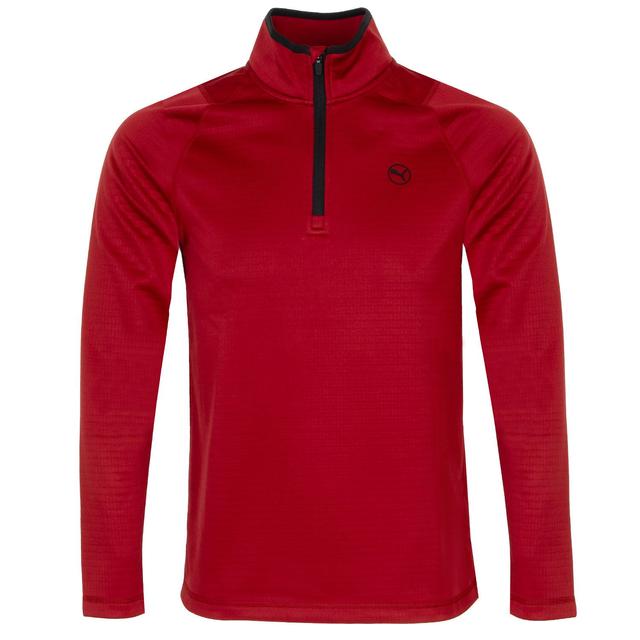 PUMA Waffle Fleece 1/4 Zip Neck Golf Sweater on Productcaster.