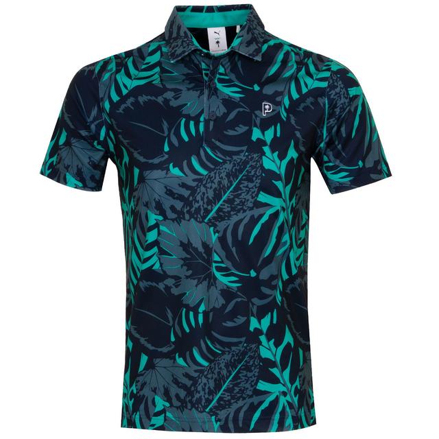 PUMA x PTC Palm Glitch Golf Polo Shirt on Productcaster.