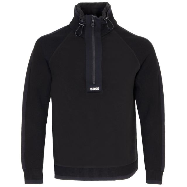 BOSS Zartic Zip Neck Sweater on Productcaster.