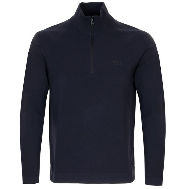 BOSS K Seamless Tech Zip Neck Knitted Sweater on Productcaster.