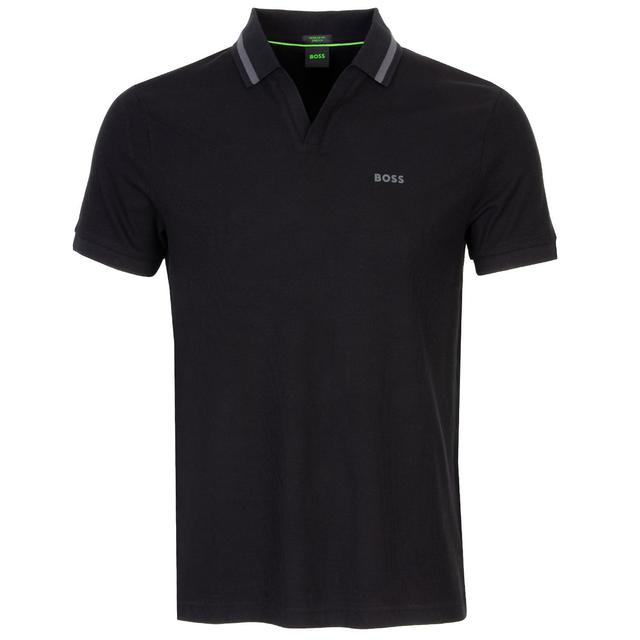 BOSS Palle Tape Rib Polo Shirt on Productcaster.