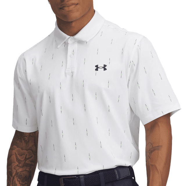 Under Armour Tee To Green Printed Polo Shirt on Productcaster.