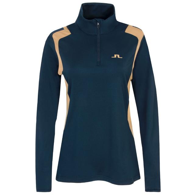 J Lindeberg Ladies Mae Zip Neck Sweater on Productcaster.