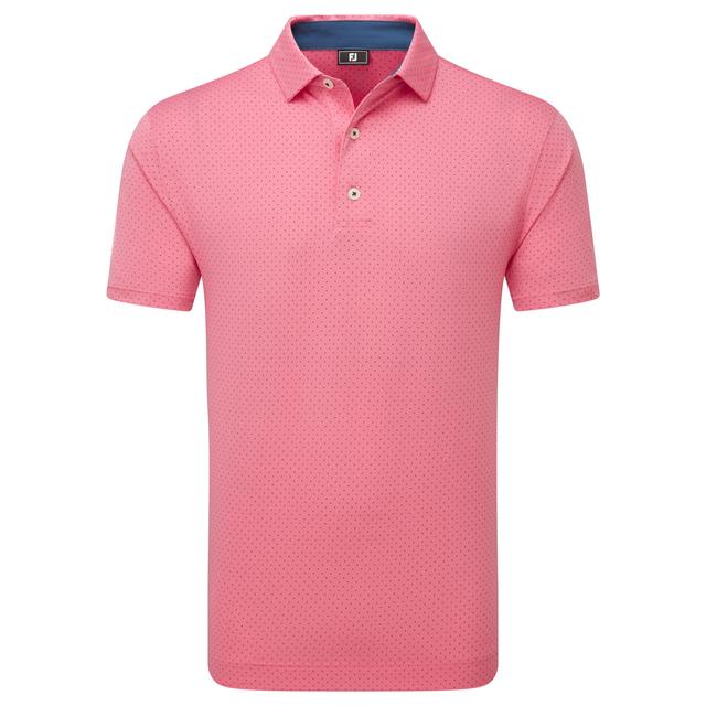 FootJoy Stretch Lisle Dot Print Golf Polo Shirt on Productcaster.