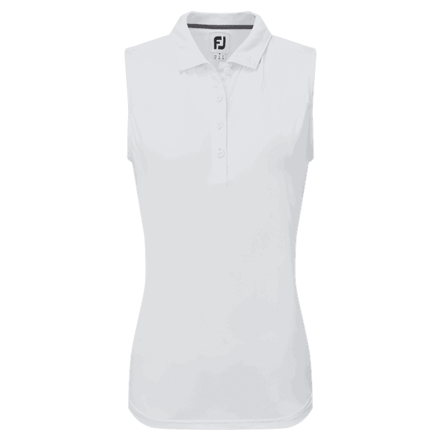 FootJoy Mesh Back Sleeveless Lisle Ladies Golf Polo Shirt on Productcaster.