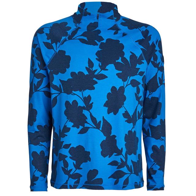 G/FORE Tonal Floral Luxe Zip Neck Sweater on Productcaster.