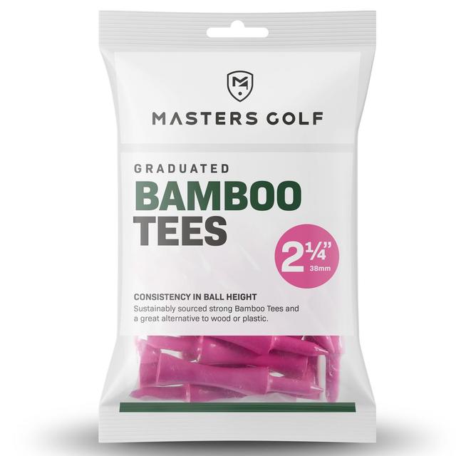 Masters Bamboo Graduated Golf Castle Tees Pink on Productcaster.