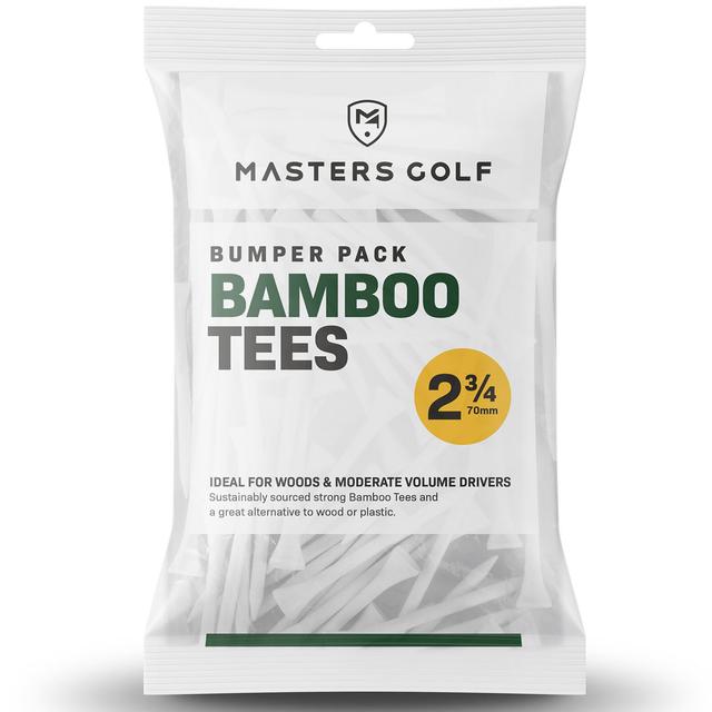 Masters Bamboo Golf Tees White on Productcaster.