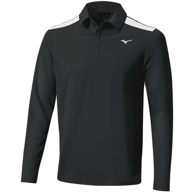 Mizuno Winter Elite Long Sleeve Polo Shirt on Productcaster.