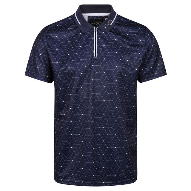 VEGA Yokohama Geometric Printed Polo Shirt on Productcaster.