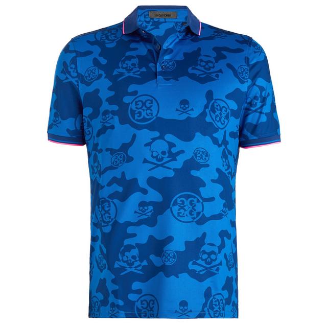 G/FORE Exploded Camo Tech Jersey Golf Polo Shirt on Productcaster.