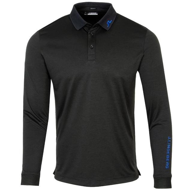 J Lindeberg Tour Tech Long Sleeve Polo Shirt on Productcaster.