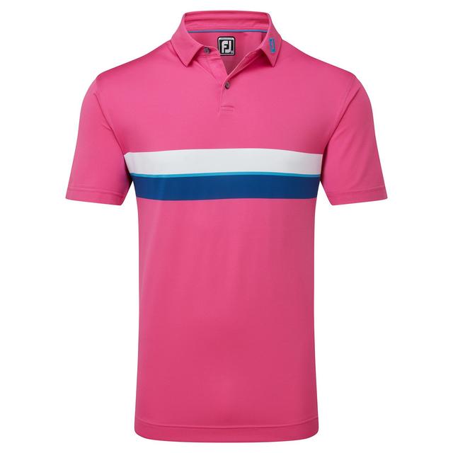 FootJoy Double Chest Band Pique Golf Polo Shirt on Productcaster.