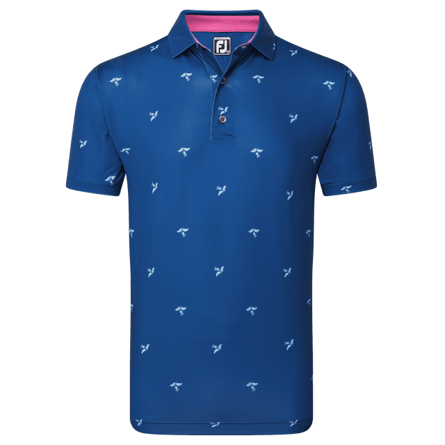 FootJoy Thistle Print Lisle Golf Polo Shirt on Productcaster.