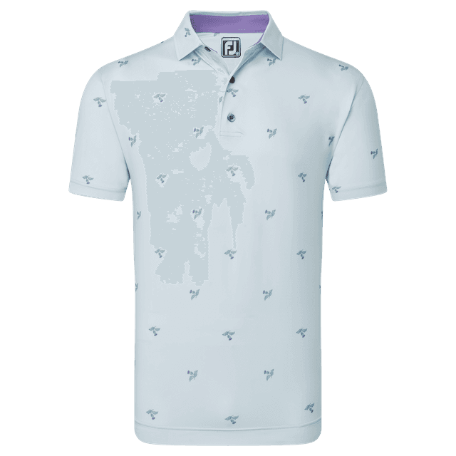 FootJoy Thistle Print Lisle Golf Polo Shirt on Productcaster.