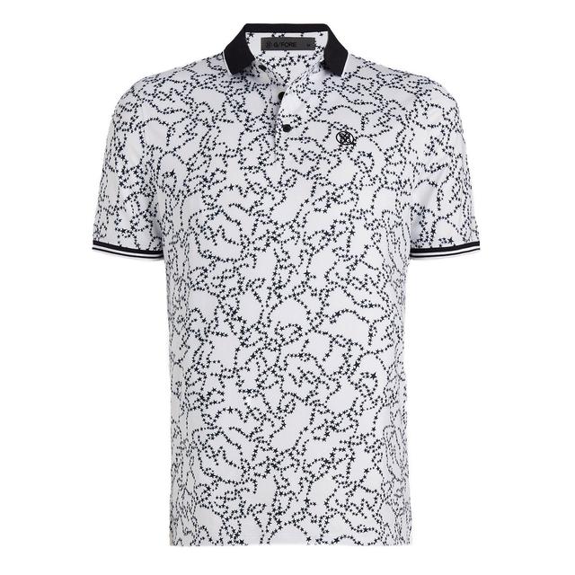 G/FORE Star Dust Rib Collar Tech Jersey Golf Polo Shirt on Productcaster.