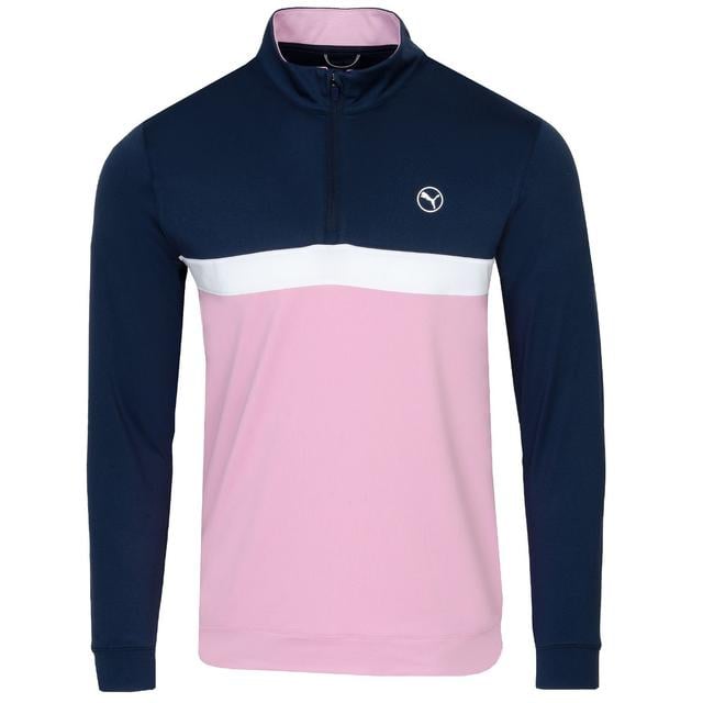 PUMA Pure Colorblock Zip Neck Golf Sweater on Productcaster.