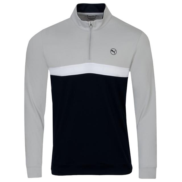 PUMA Pure Colorblock Zip Neck Golf Sweater on Productcaster.