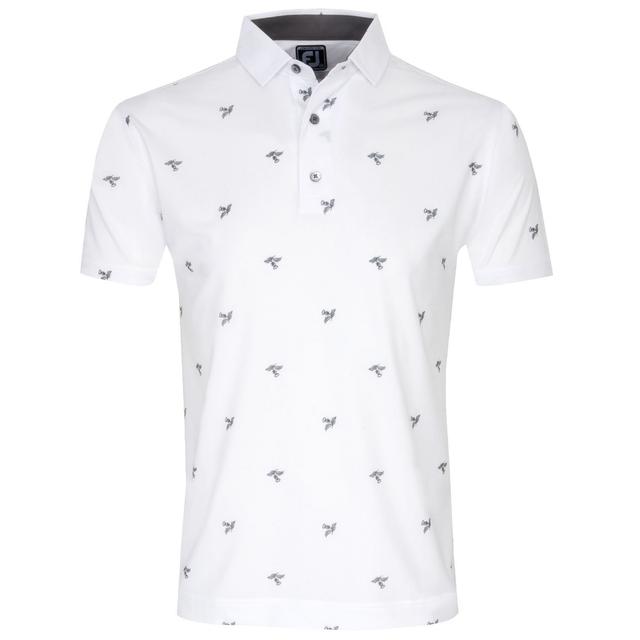 FootJoy Thistle Print Lisle Golf Polo Shirt on Productcaster.