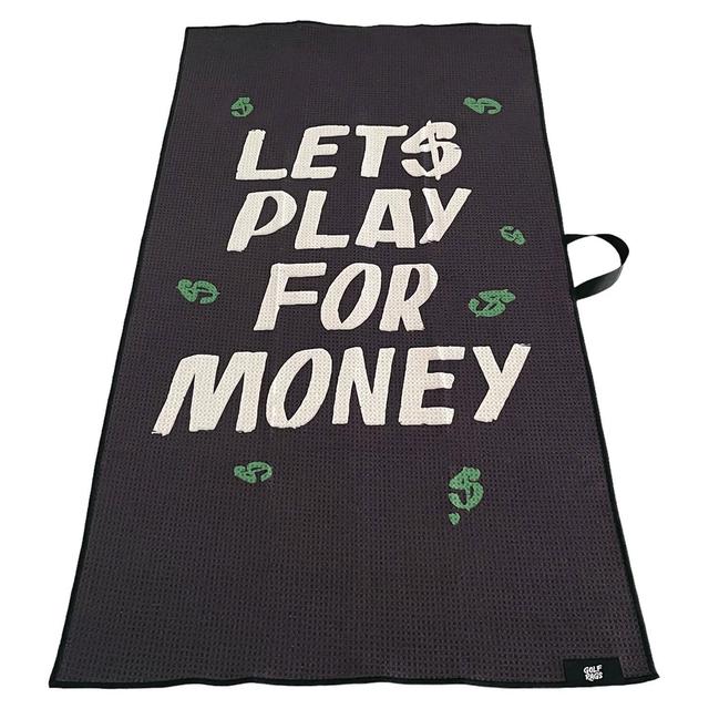 Golf Rags Lets Play for Money Waffle Golf Towel on Productcaster.