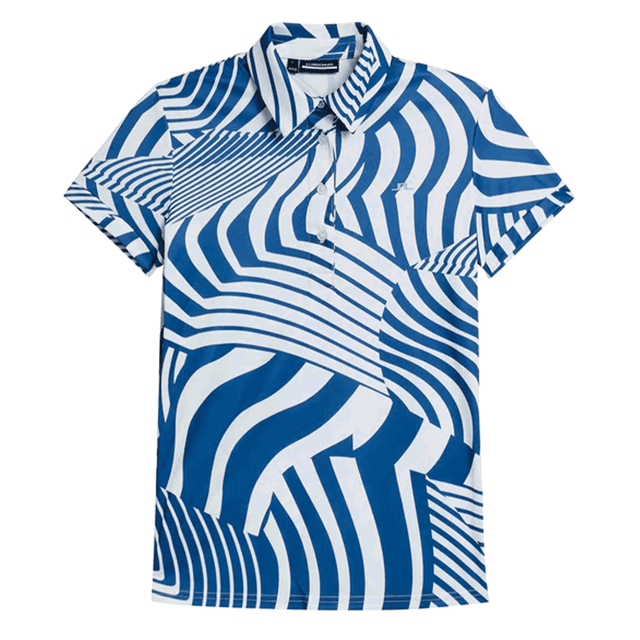 J Lindeberg Ladies Hailey Print Polo Shirt on Productcaster.