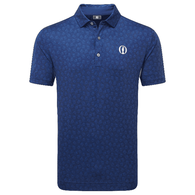 FootJoy Postage Stamp Print Lisle Golf Polo Shirt on Productcaster.