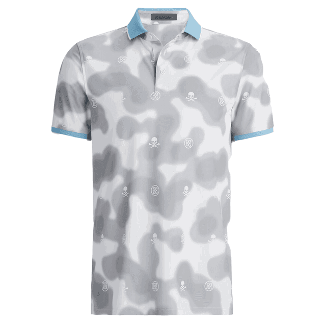 G/FORE Blur Icon Camo Tech Pique Golf Polo Shirt on Productcaster.