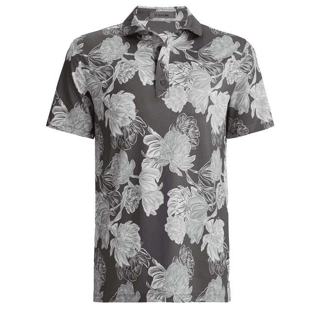 G/FORE Stamped Floral Tech Golf Polo Shirt on Productcaster.