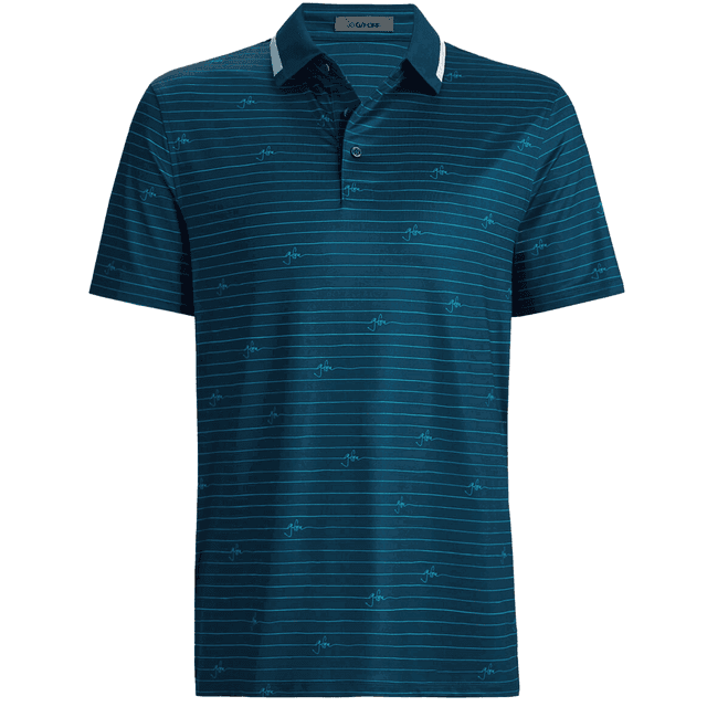 G/FORE Script Stripe Tech Golf Polo Shirt on Productcaster.