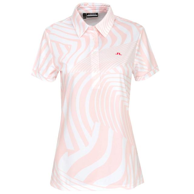 J Lindeberg Ladies Hailey Print Polo Shirt on Productcaster.