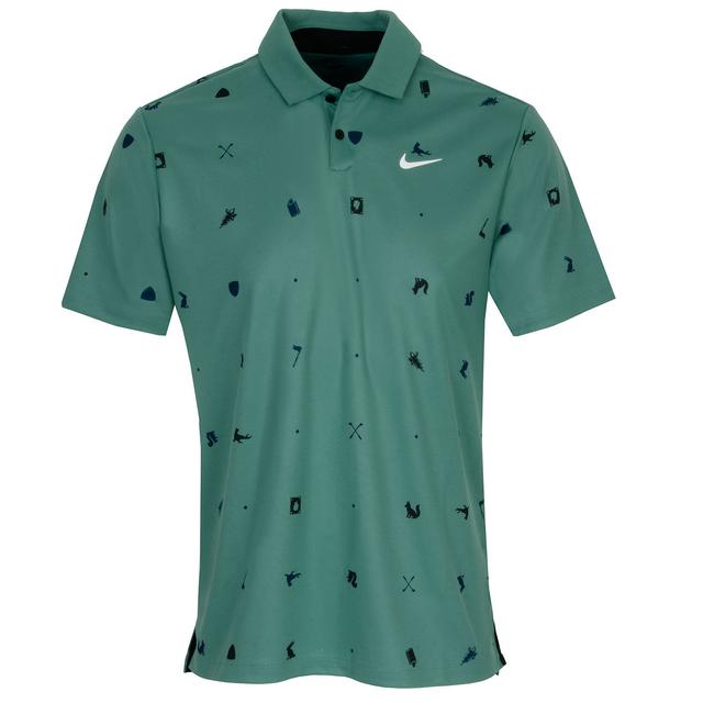 Nike Dri-FIT Tour Icon Print Golf Polo Shirt on Productcaster.