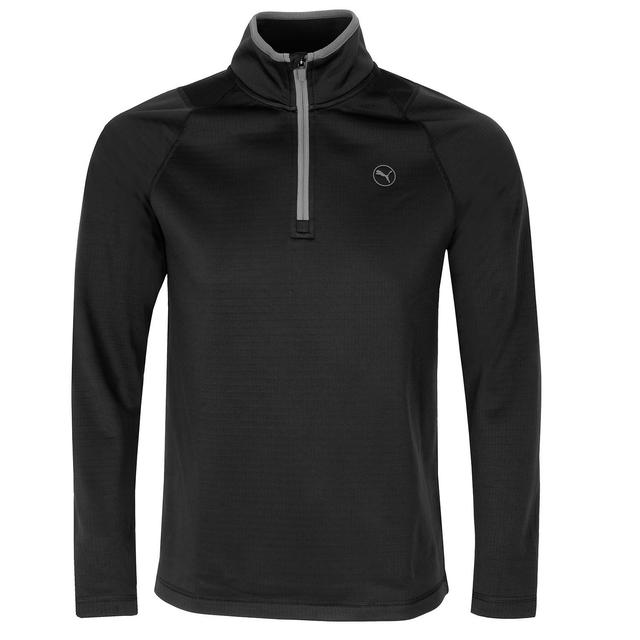 PUMA Waffle Fleece Zip Neck Golf Sweater on Productcaster.