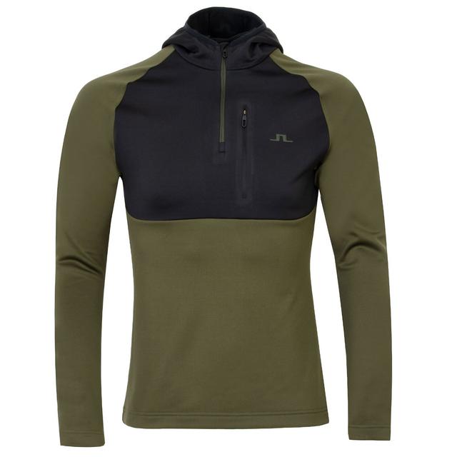 J Lindeberg Adam Zip Neck Hoodie on Productcaster.